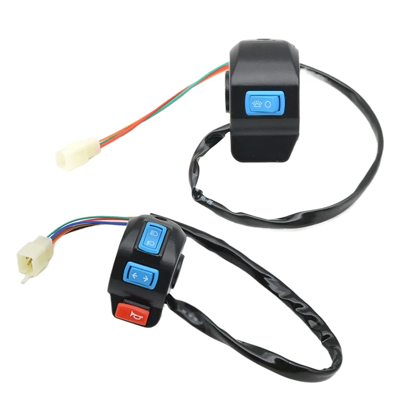 

1Pc/1Pair Universal Motorcycle Scooter E-bike Electric tricycle Left and Right Handlebar Control Switch Horn Turn Signal