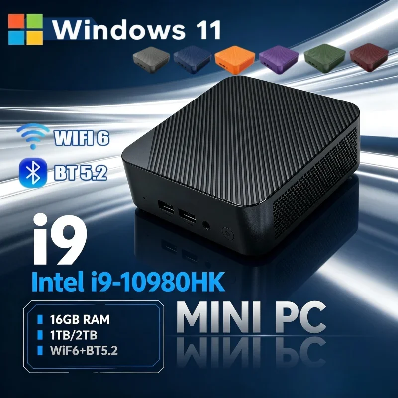 Top Pick I9 10980HK Mini Pocket Computer 16GB RAM 1/2TB SSD WiFi 2026 New High Speed PC