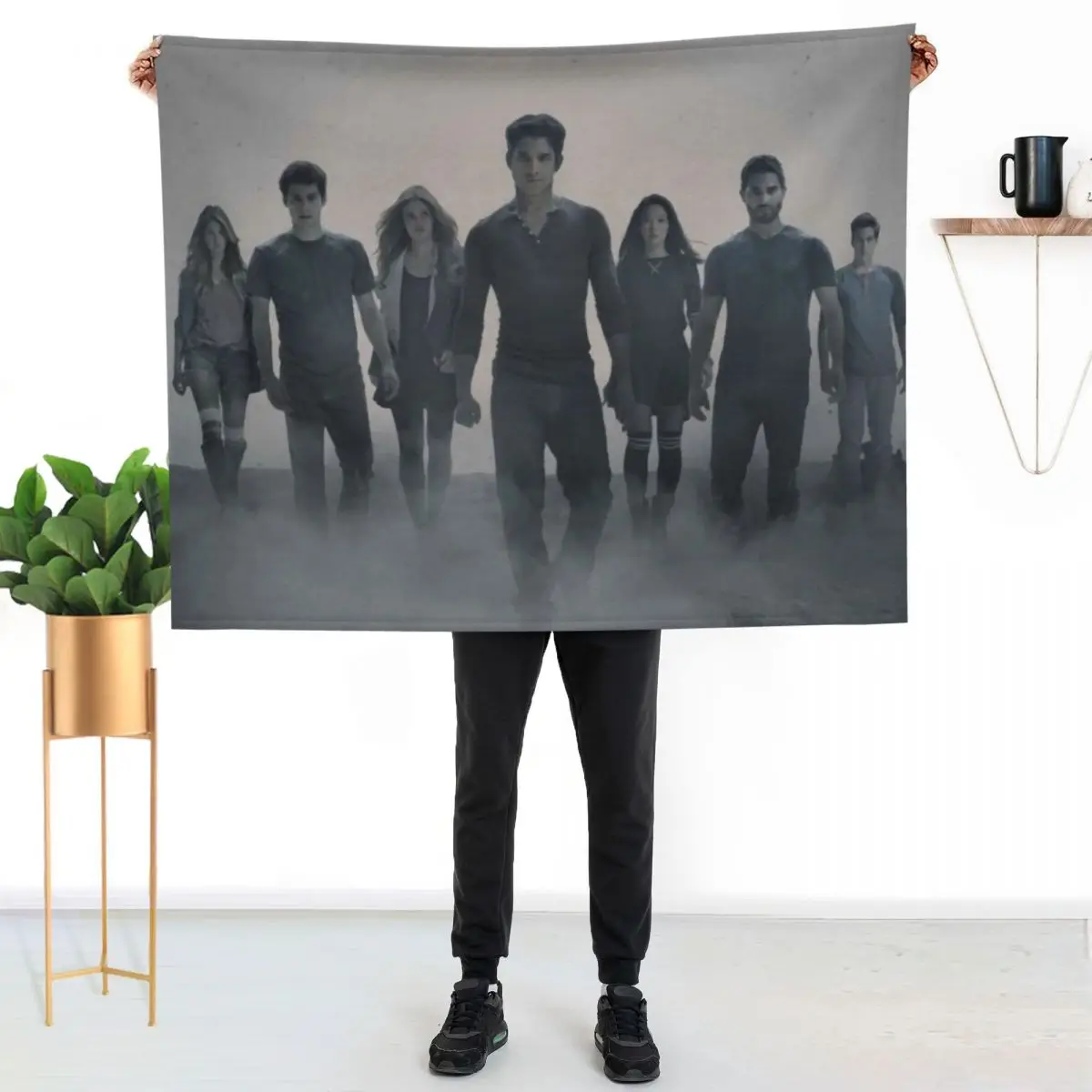 

Teen Wolf Cast Throw Blanket Soft Home Decor Blanket for Couch Bedroom