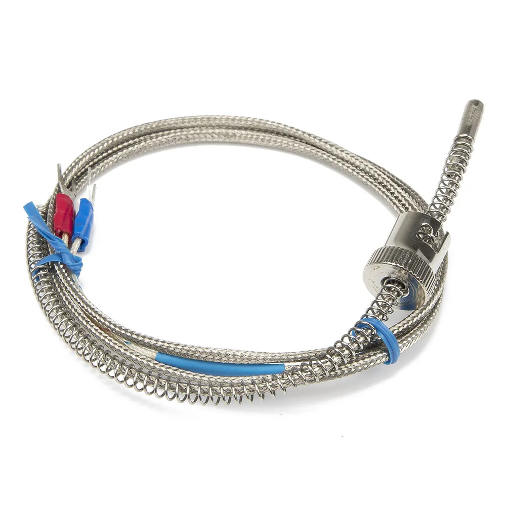 FTARS02 K E J type 1m metal screening cable 11.5mm hole diameter adjustable bayonet cap thermocouple temperature sensor