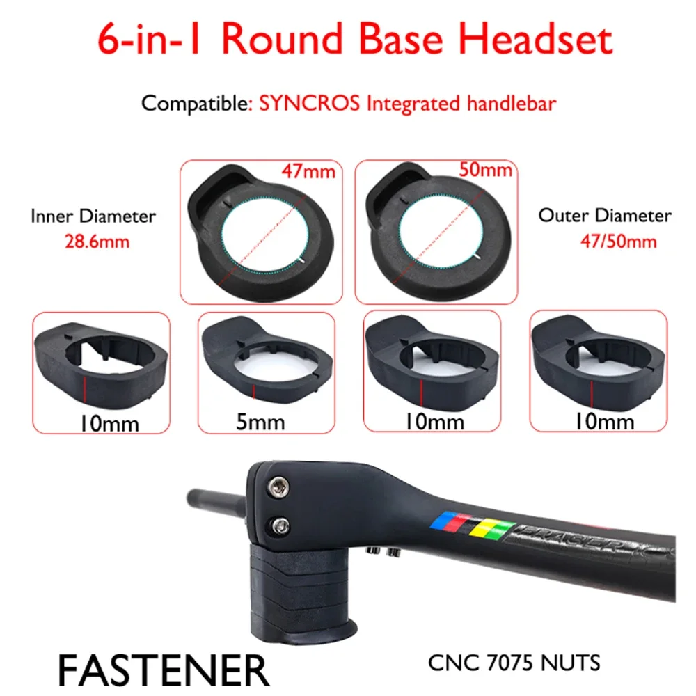 SYNCROS-Integrated Cockpit Handlebar for Mountain Bike, MTB Handlebars, Bicycle Parts, 28.6mm -17 Degree Carbon, 660 ~ 800mm - Image 6