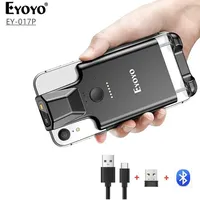 Eyoyo 2D Back Clip Bluetooth Barcode Scanner Phone Work Portable Barcode Reader Data Matrix 1D 2D QR Scanner Android IOS System