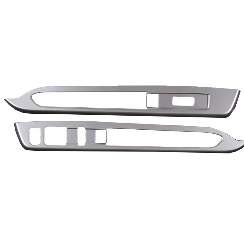 For Daihatsu ATRAI HIJET CARGO 2022 ABS Silver Front door glass lifting button frame decorative sticker car accessories