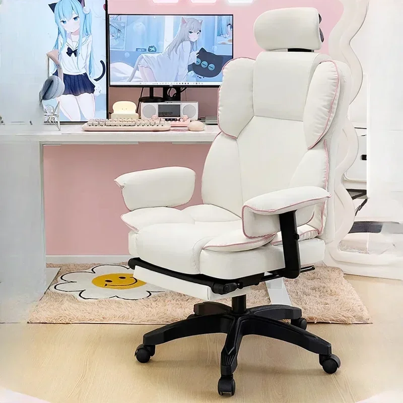 

Relaxation Armchair Player Chair Office Footrest Massage Leg Rest Backrest Wheels Relax Silla De Escritorio Gamming Chair