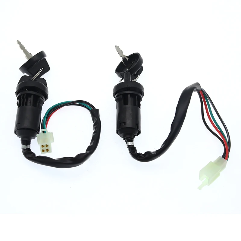 

ATV Ignition Key Switch Universal 2 Wires Ignition Keys Start Switch Lock Key For ATV Go Kart Scooter Motorcycle Quad