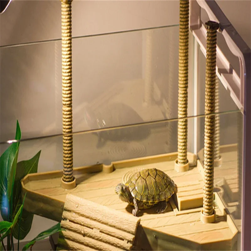Turtle Island Climbing Basking Platform Turtle Frog Floating Island Aquatic Pet Reptile Supplies Turtle Tank Aquarium Ornament - Detail 1