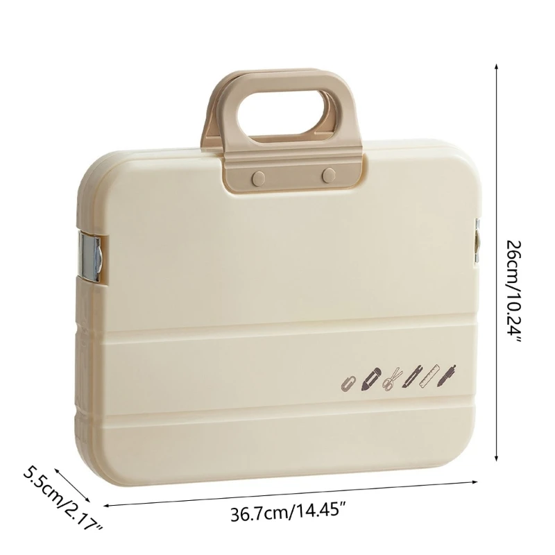 A 4 Document Box File Box Plastic File Storage Box Stationery Supplies
