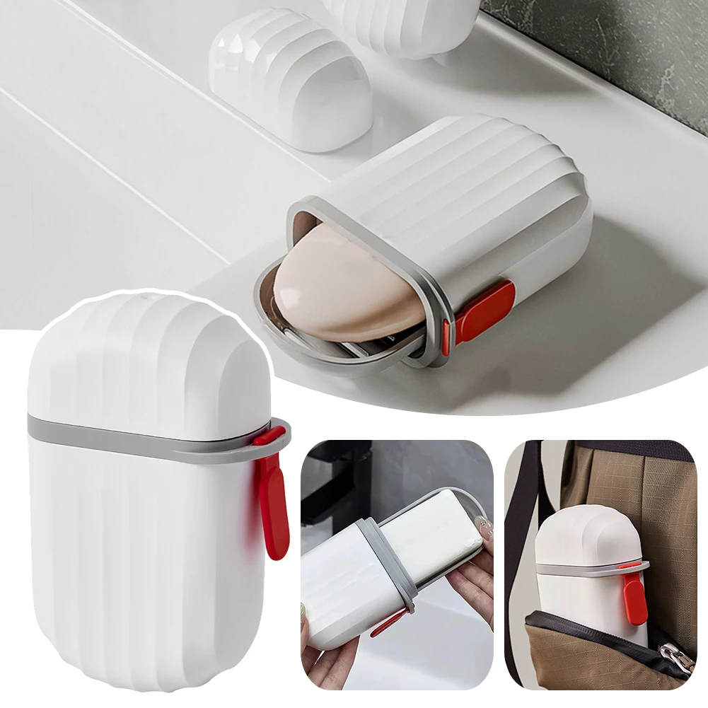 Trip Portable Soaps Storage Dish Sealed Large Capacity Draining Soaps Box For Home Bathroom Washroom Toilet Camping Accessories