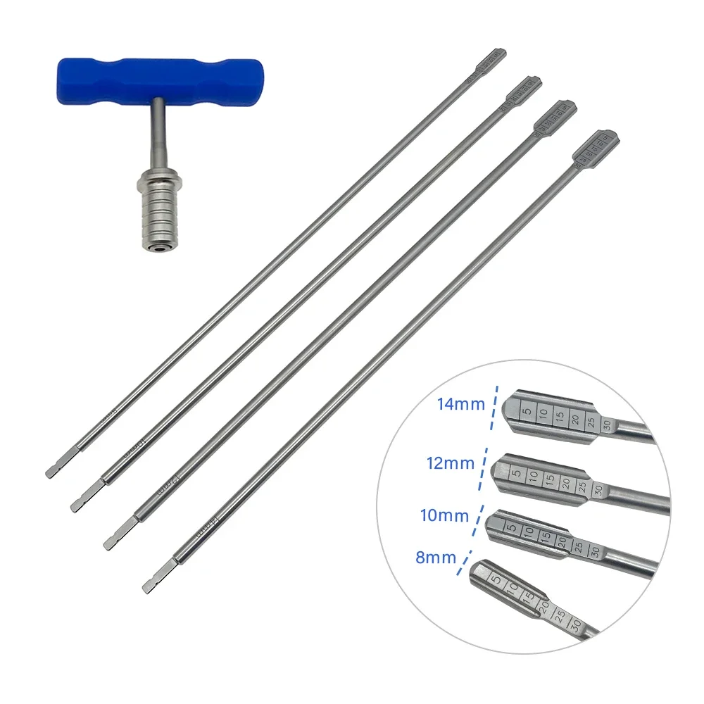 

Orthopedic Instrument Medical Spine Lumbar Vertebra Intervertebral Disc Reamer Sharp Head Lamina Bone File Blade Autoclaveable