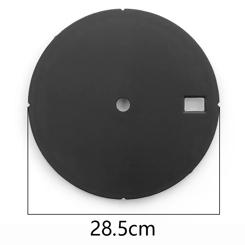 28.5 مللي متر أسود ماتي نافذة تاريخ واحدة ساعة الطلب ل NH35 NH36 7S26 4R35 4R36 حركة SKX007 SKX009 SKX011 أجزاء وزارة الدفاع