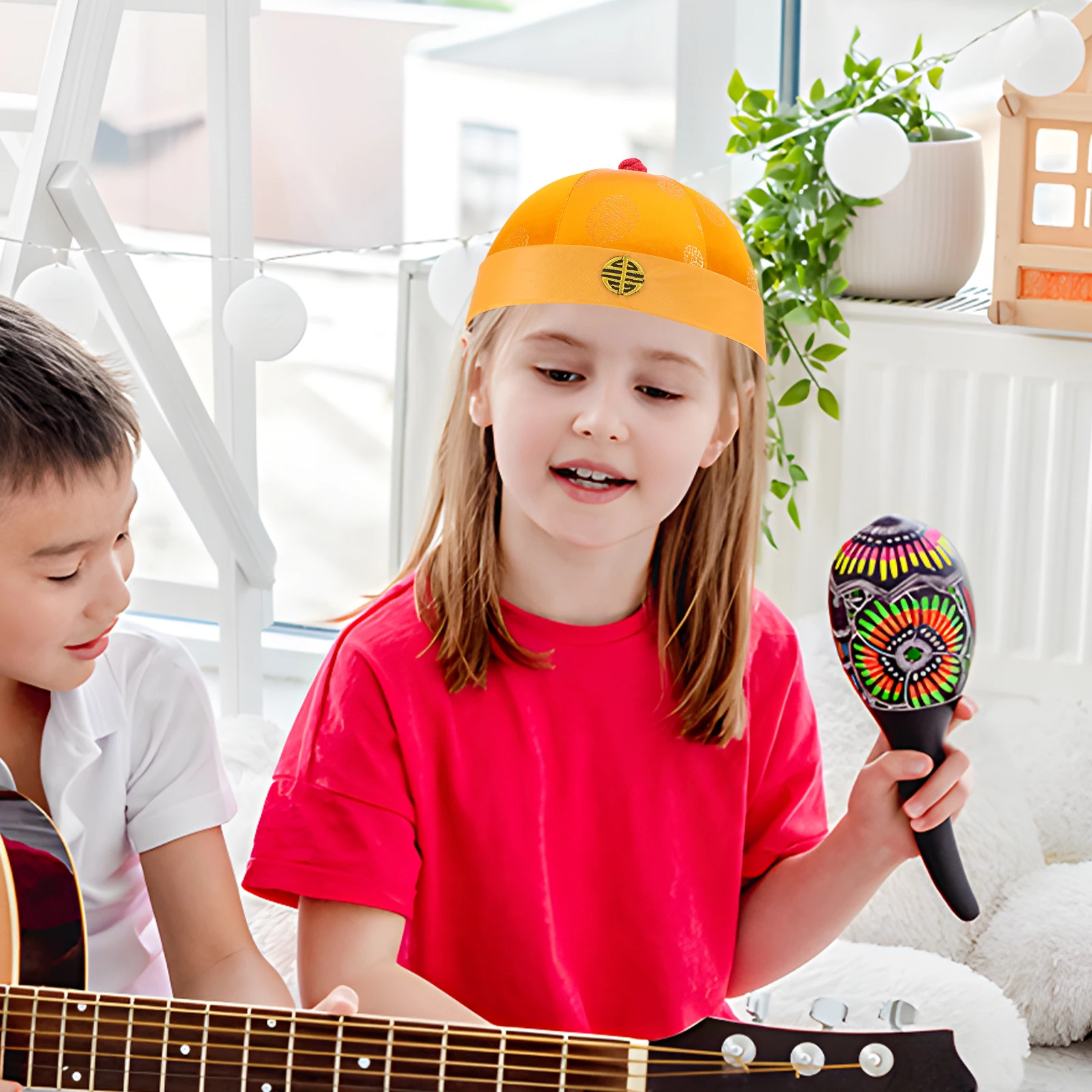 

Costume Hat Chinese Style Props Ancient Emperor Boys Cosplay King Polyester (polyester Fiber)