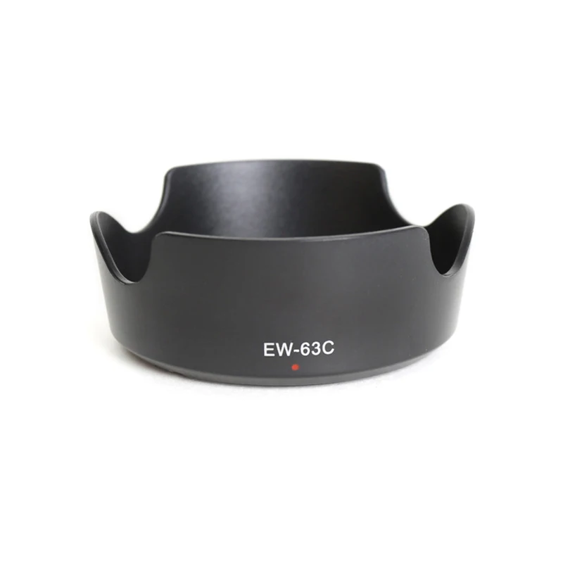 EW-63C Camera Lens Hood For Canon EF-S 18-55mm F/3.5-5.6 IS STM And EF-S 18-55mm F/4-5.6 IS STM Camera Lens Shade