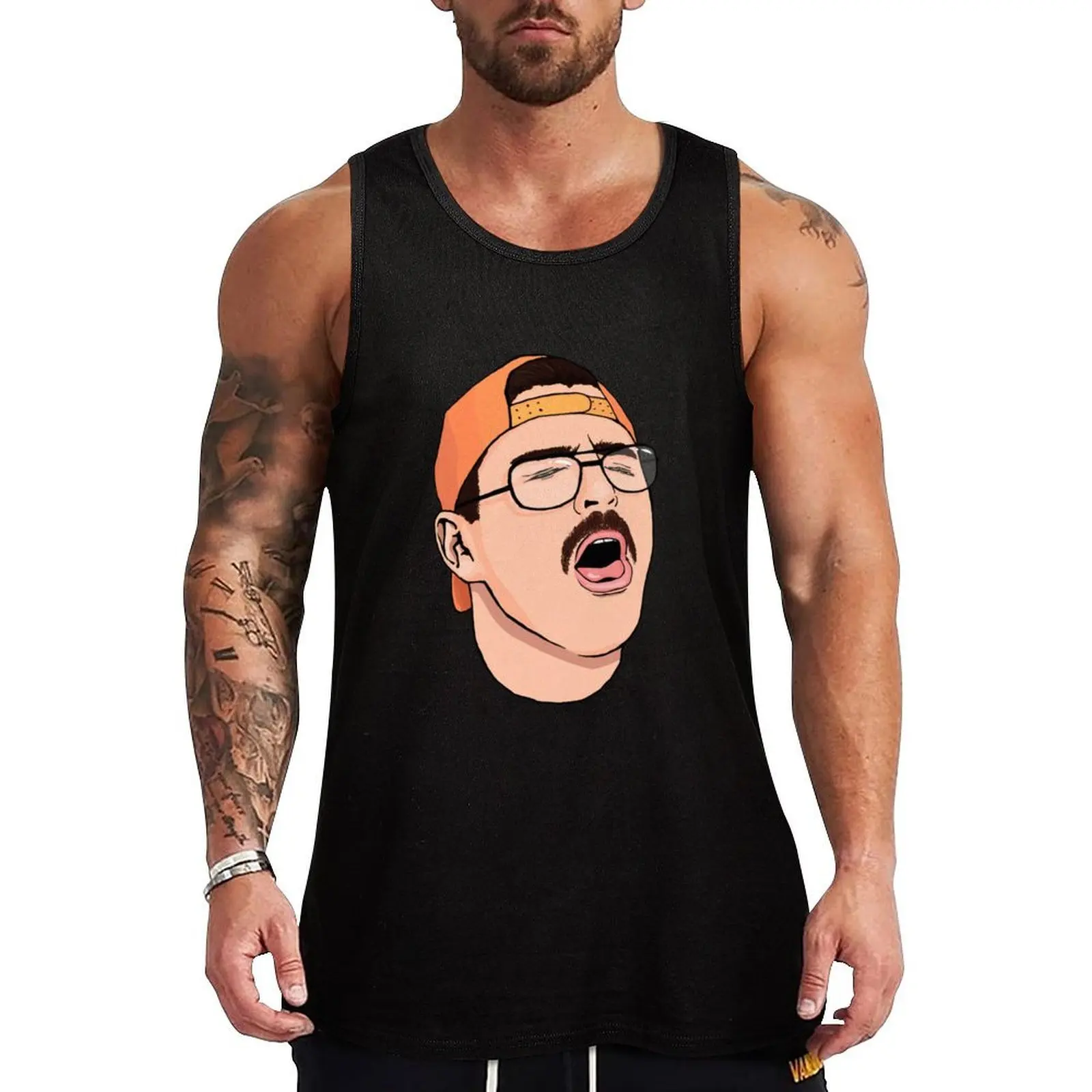 

Julien Coughing Tank Top sports suits quick-drying t-shirt t-shirt gym man Men's tops