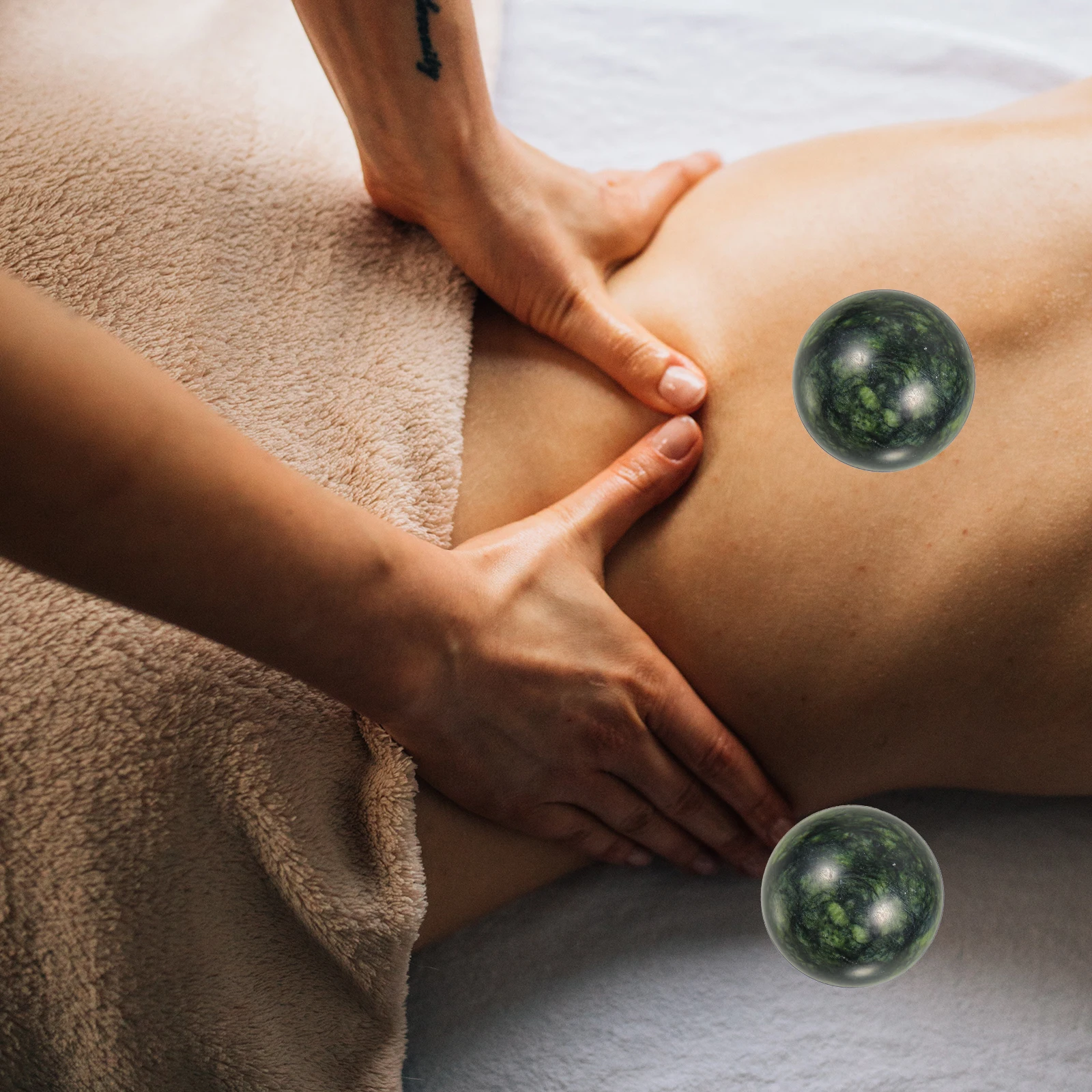 

2 шт., массажный мяч для ног, рук, ролик для мышц, прочный массажер для кровообращения, облегчение метаболизма, фитнес-инструмент, все тело