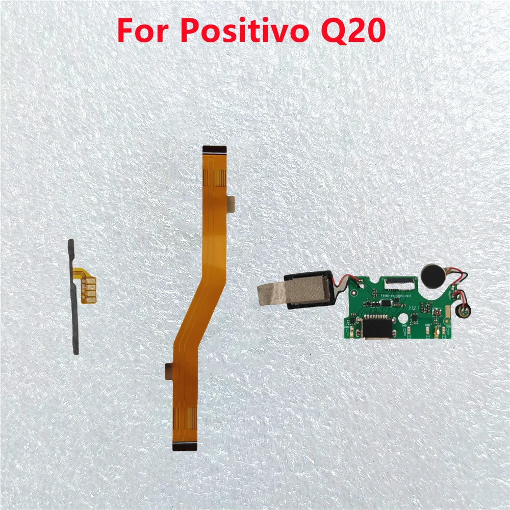 Cable flexible FPC para placa base/carga USB Pop For Positivo Q20, cable de volumen y encendido, piezas de repuesto para teléfono, altavoz