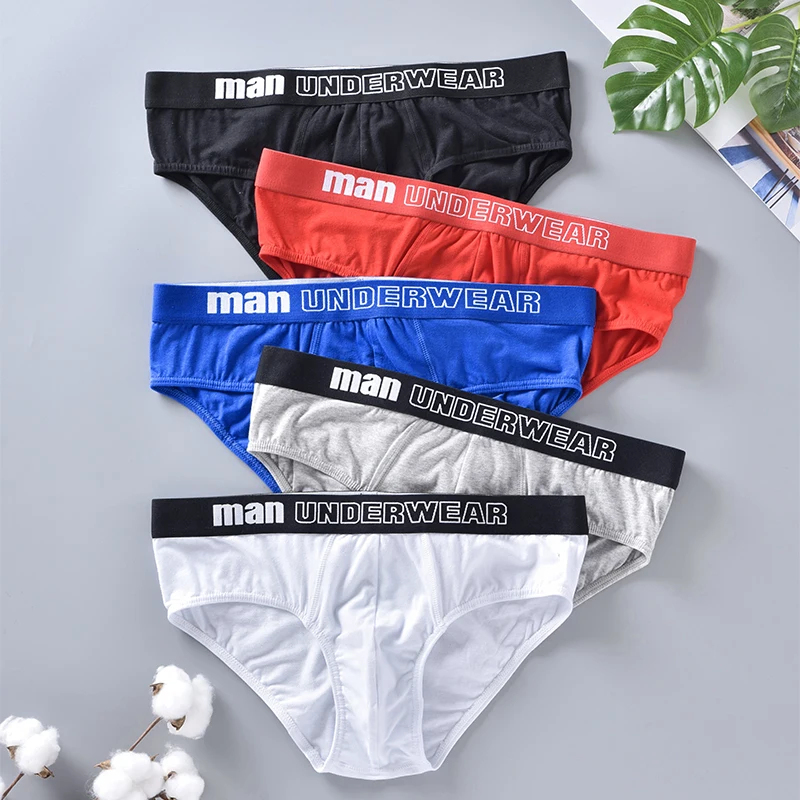 6pcs/Lot Sexy Underwear for Men Briefs Cotton Men\'s Sexy Panties Fashion Gay Underpants Male Soft Panty Bikini Brazilian