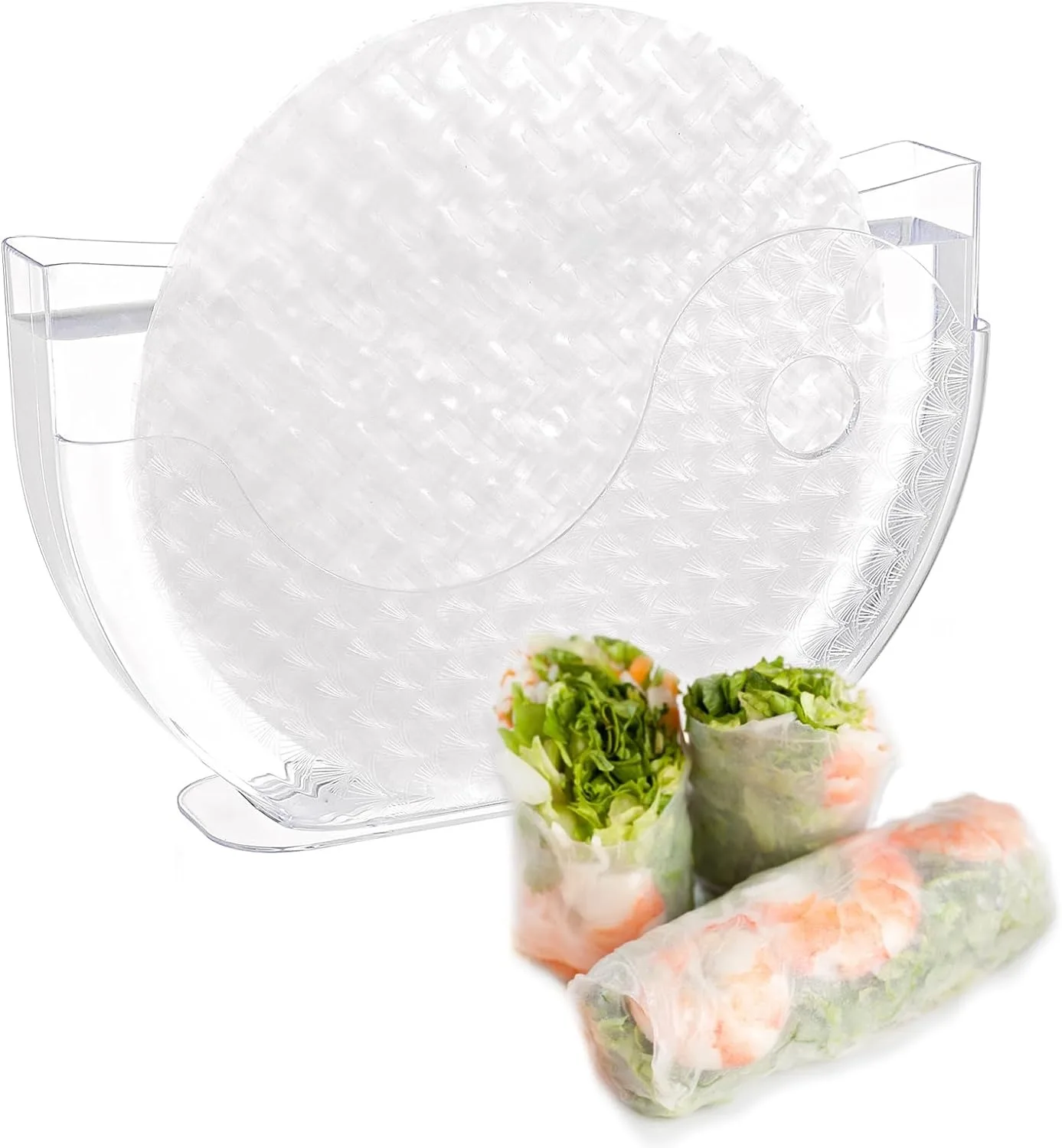 

NEW High-end Rice Paper Wrappers Spring Roll Water Bow Vietnamese Pie Crust BoxRice Paper Water Holder Creative Kitchen Tools
