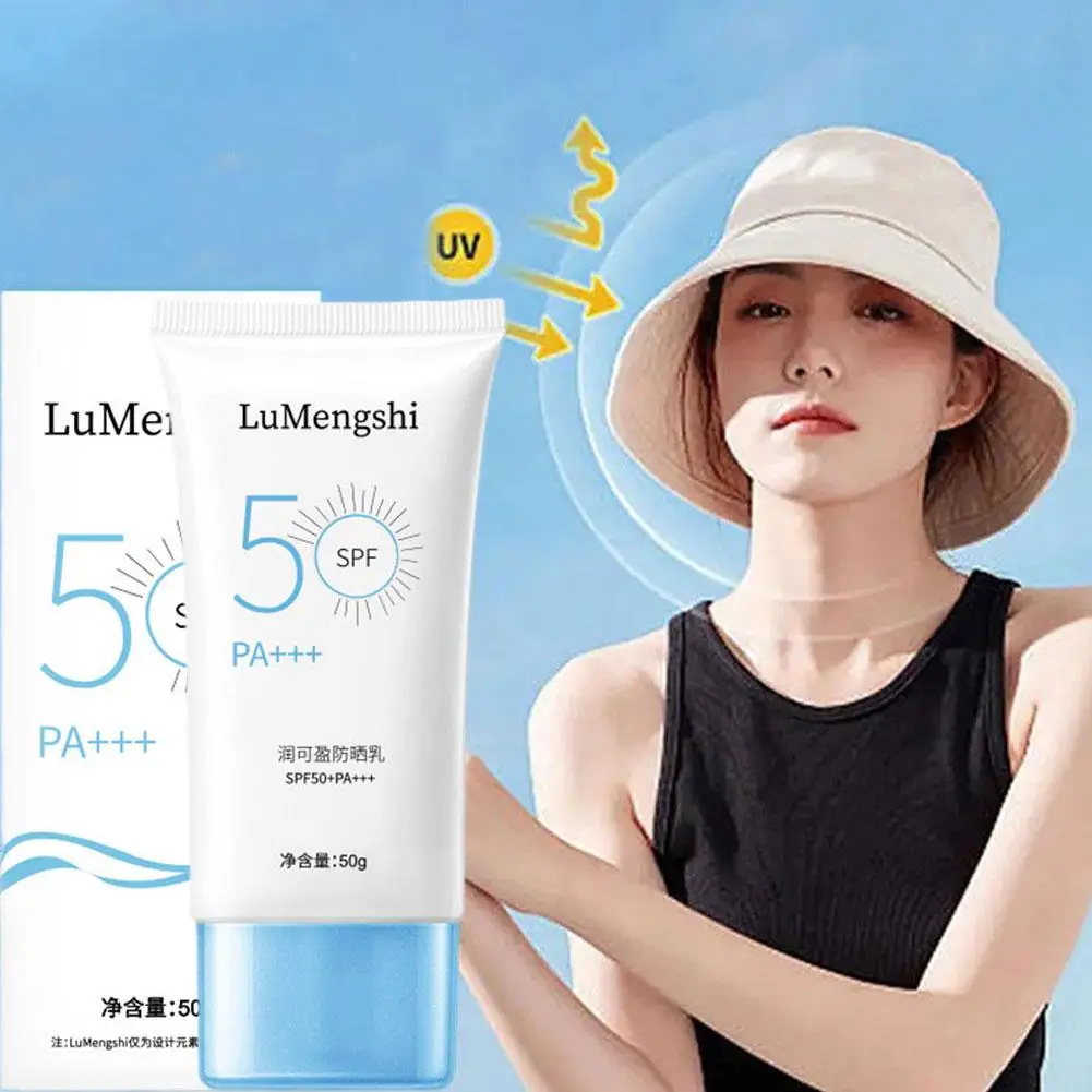 Face Sunscreen SPF50 Face Sunscreen Anti Spot Isolation Skin Moisturizing Sunblock Care Whitening Daily Brightening W5T1