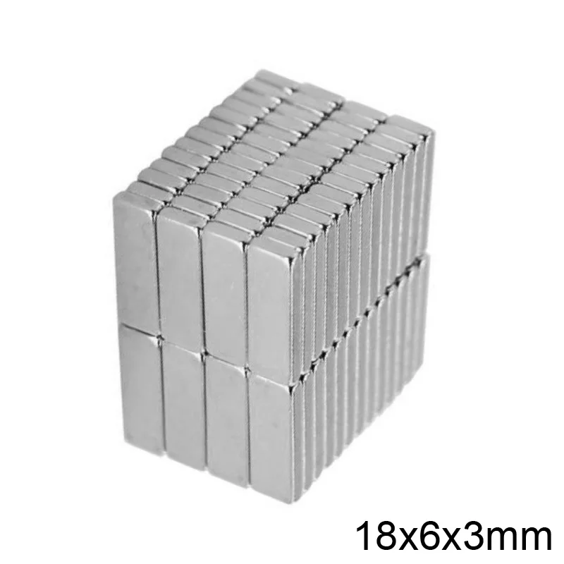 18x6x3 mm Strong Block Magnet 18x6x3mm Powerful Magnet 18*6*3 mm For Home Refrigerators, Offices DIY