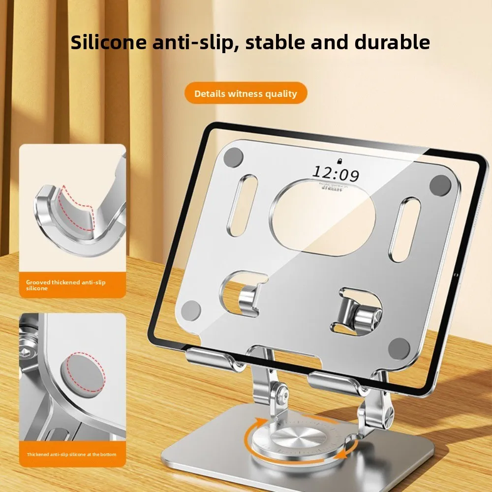 

360° Rotation Foldable Tablet Stand Adjustable Heat Dissipation Tablet Foldable Holder Aluminum alloy Multi Angle