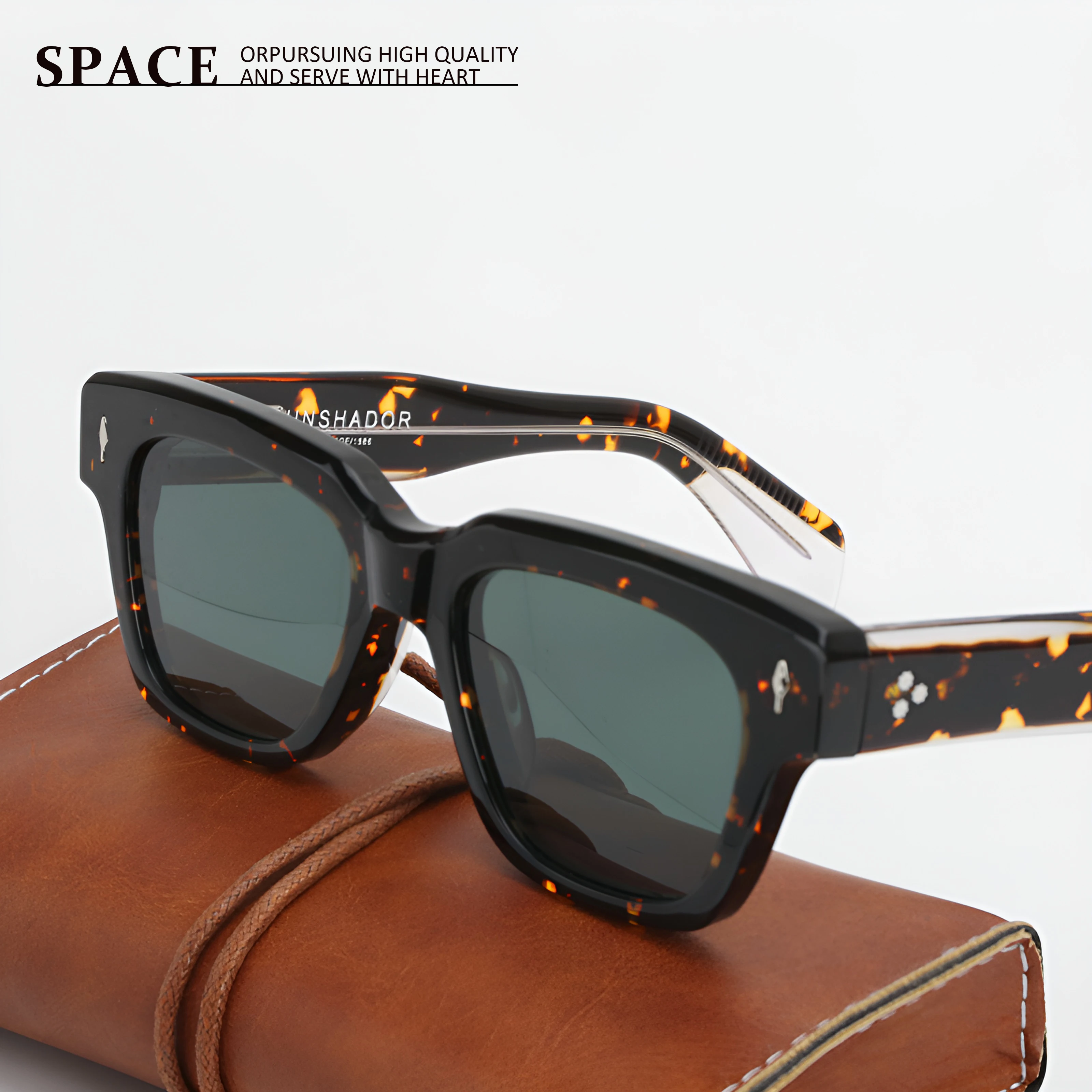 

Ацетатные солнцезащитные очки для мужчин SFELLINI, роскошные дизайнерские женские уличные фотозащитные очки ручной работы, солнцезащитные очки UV400, можно резать