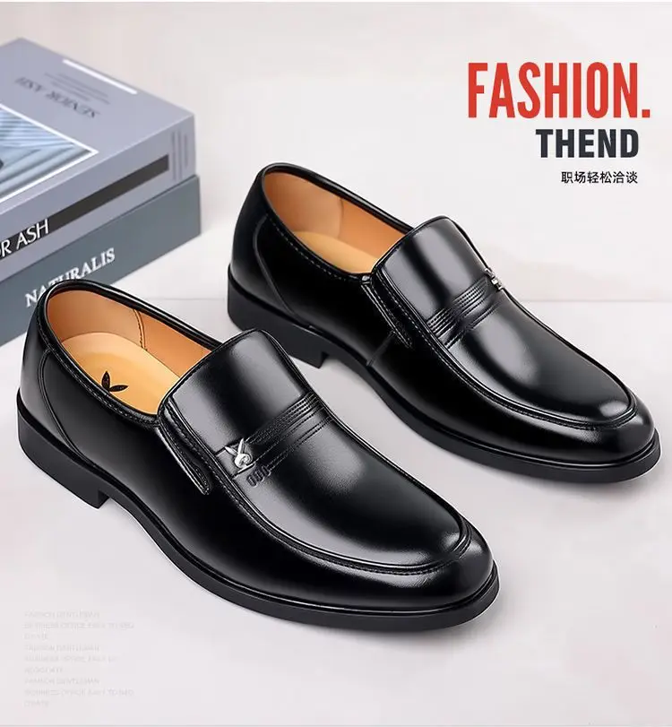2026 Herren Casual Kunstleder Slipper mit Weicher Sohle, Business Casual Bequeme Büroschuhe, Gehschuhe – Detail 10
