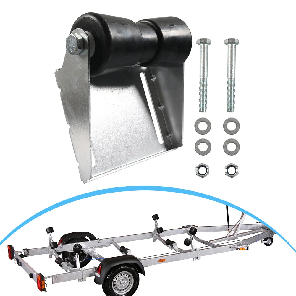 Galvanized Steel Boat Bracket Galvanized Steel Rollers Boat Trailer Kit Compatibility Check Heavy-Duty Construction