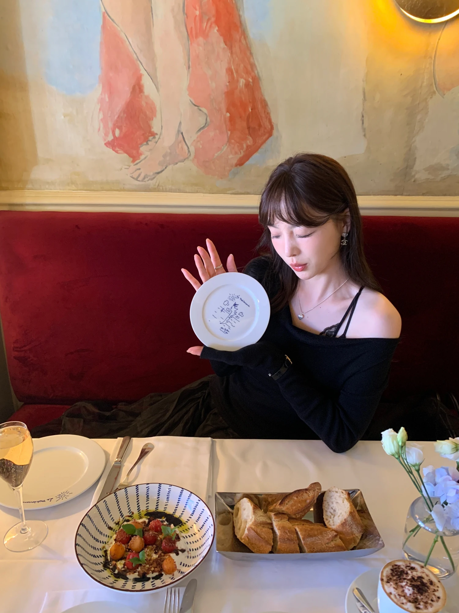 

Женский шерстяной вязаный базовый топ с длинным рукавом и спущенным плечом, повседневный, красивый, для носки отдельно.