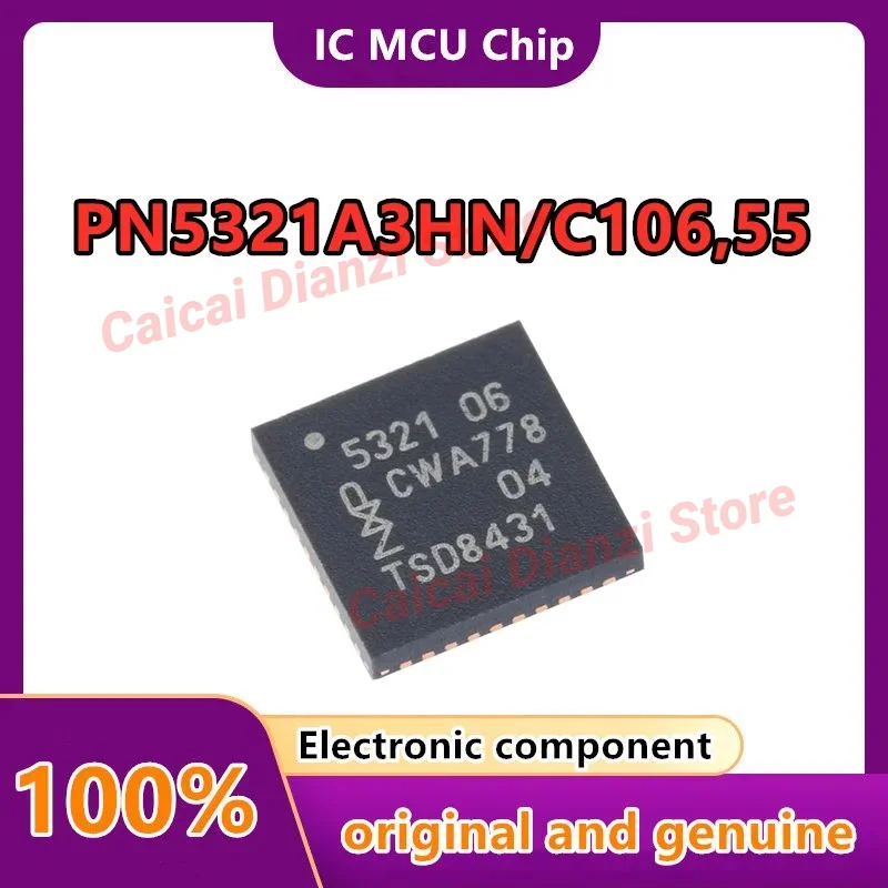 

PN5321A3HN/C106,55 QFN-40 NFC контроллер беспроводной приемопередатчик оригинальный 1 шт.