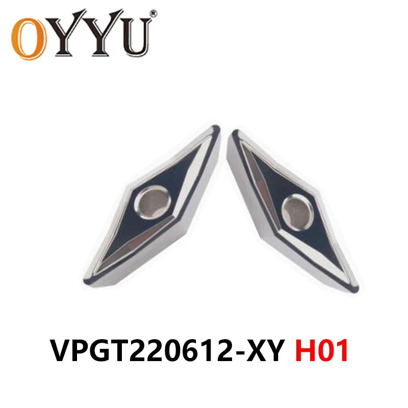 

OYYU VPGT220612-XY H01 Machine CNC Cutter Lathe Tools VPGT220612 VPGT 220612 XY Turning Tool Holder Aluminum Carbide Inserts