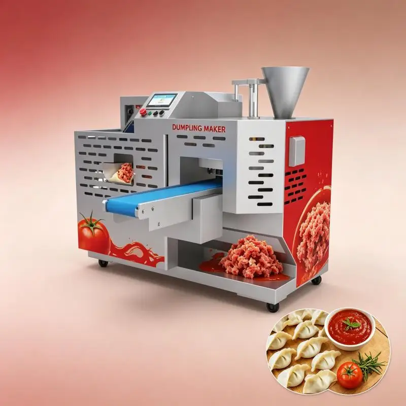Commercial Dumpling Forming Machine Automatic Wrapper Filling Sealing Equipment for Restaurant Catering Food Production