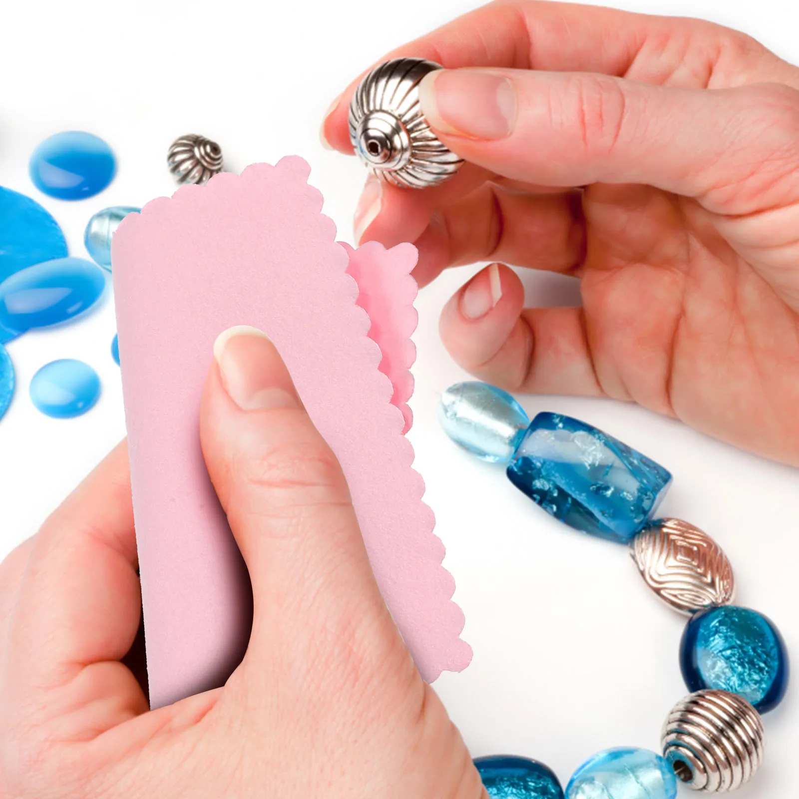 

100pcs Silver Polishing Cloth Microfiber Cleaning Cloths For Jewelry Eyeglasses Watch Coins Gentle Scratch-Free Portable Soft