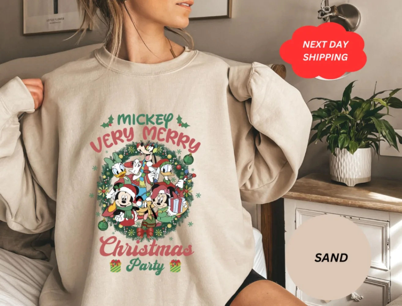 Bluza Świąteczna Mickey's Very Merry Christmas Party, Świąteczny Sweter Rodzinny, Mickey Christmas, Merry Disney Christmas