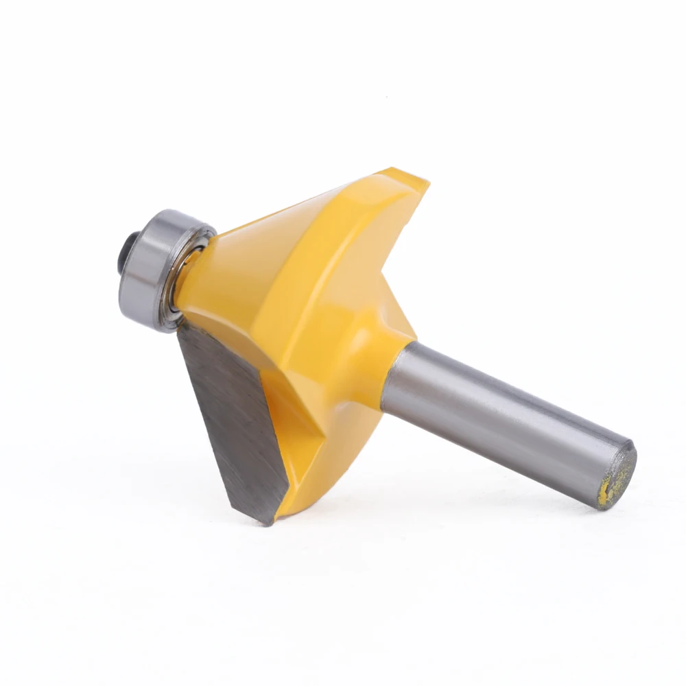 LAVIE Router Bit 45 Degree Lock Miter  8mm Shank Woodworking Chamfer Milling Cutter For Cabinet Door Frame Joinery