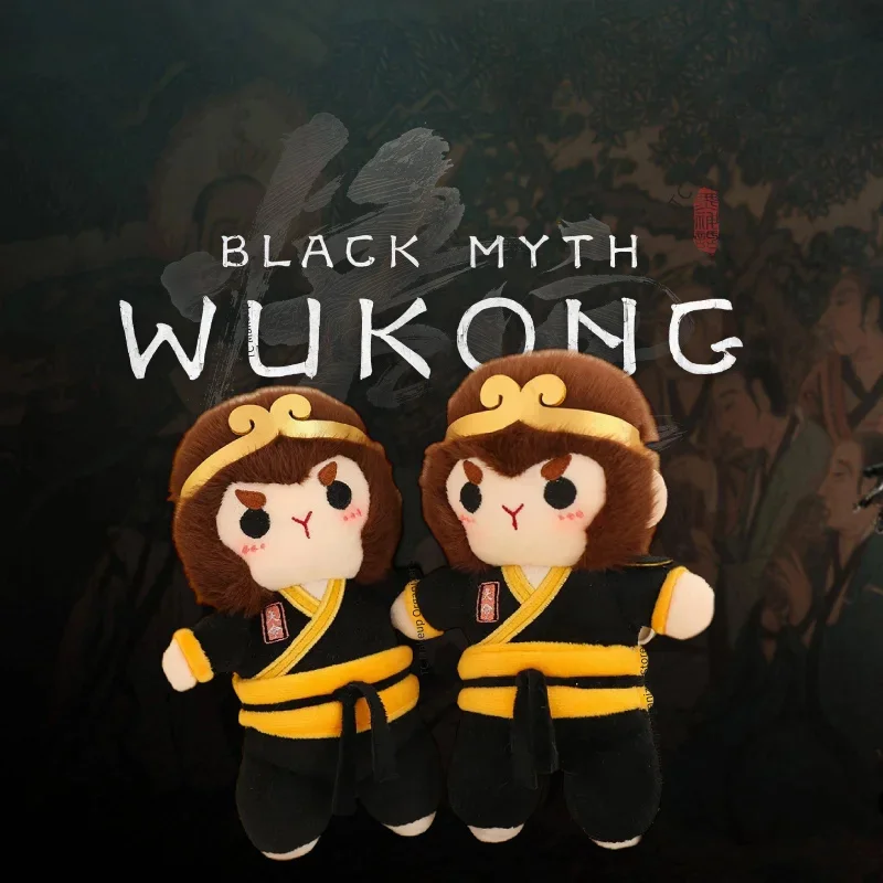 

35cm Popular 3A Mythical Game Golden Hoop Wukong Pillow Creative Kawaii Plush Decor Game Enthusiast Collectibles Children Gift