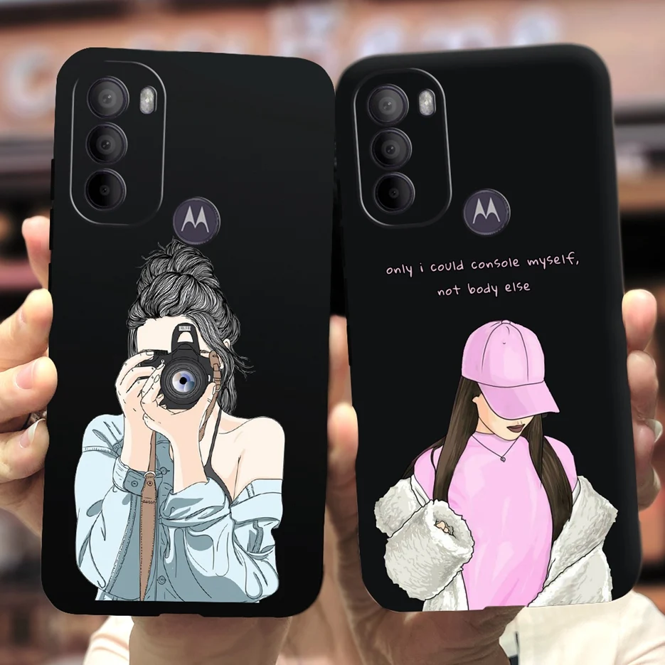 For Motorola Moto G31 Case XT2173-3 Cute Cartoon Girls Cover Soft Silicone Phone Case For Moto G31 G 31 MotoG31 Back Cover Coque