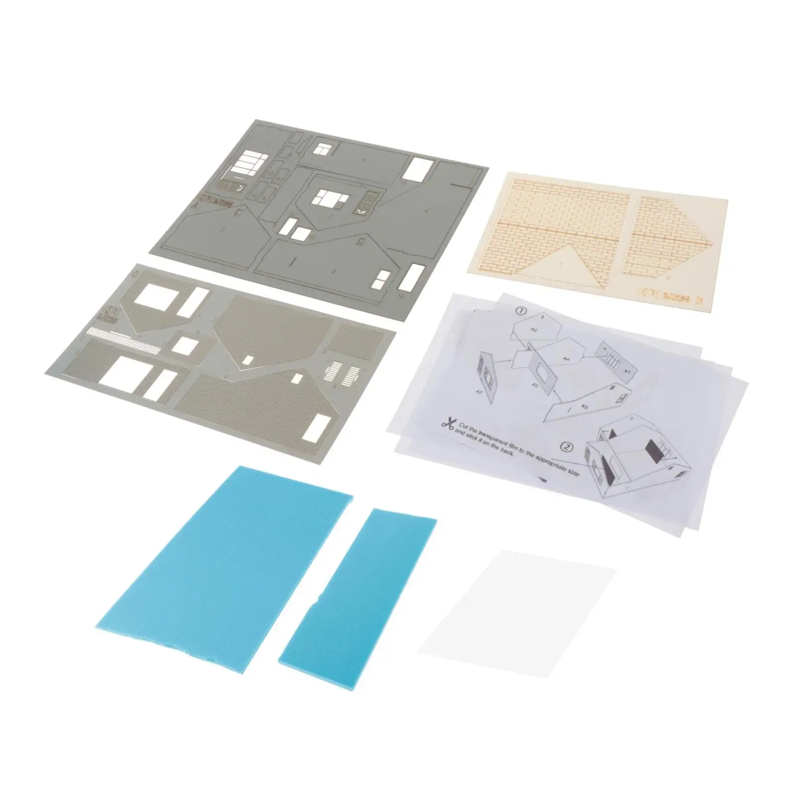 Kit de modelo de construção 1/64 Diorama de cena em miniatura DIY para modelo de arquitetura