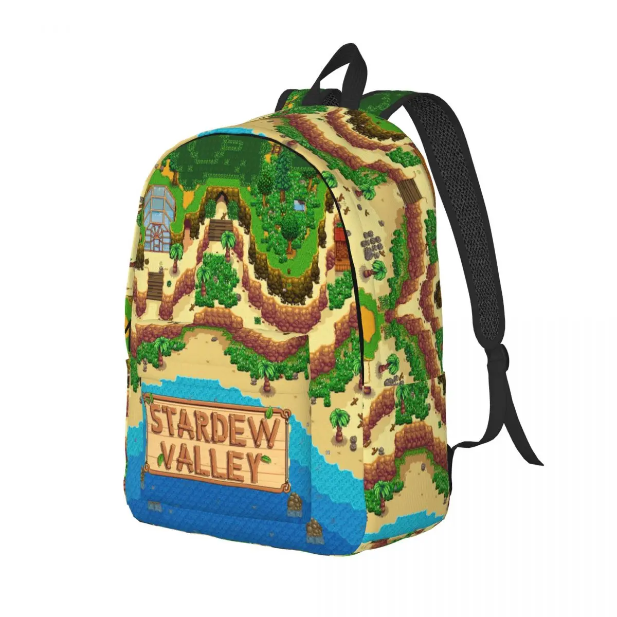 Stardew Valley Backpack for Boy Girl Kids Student School Bookbag Wood Farm Ranch Daypack Kindergarten Primary Bag Lightweight