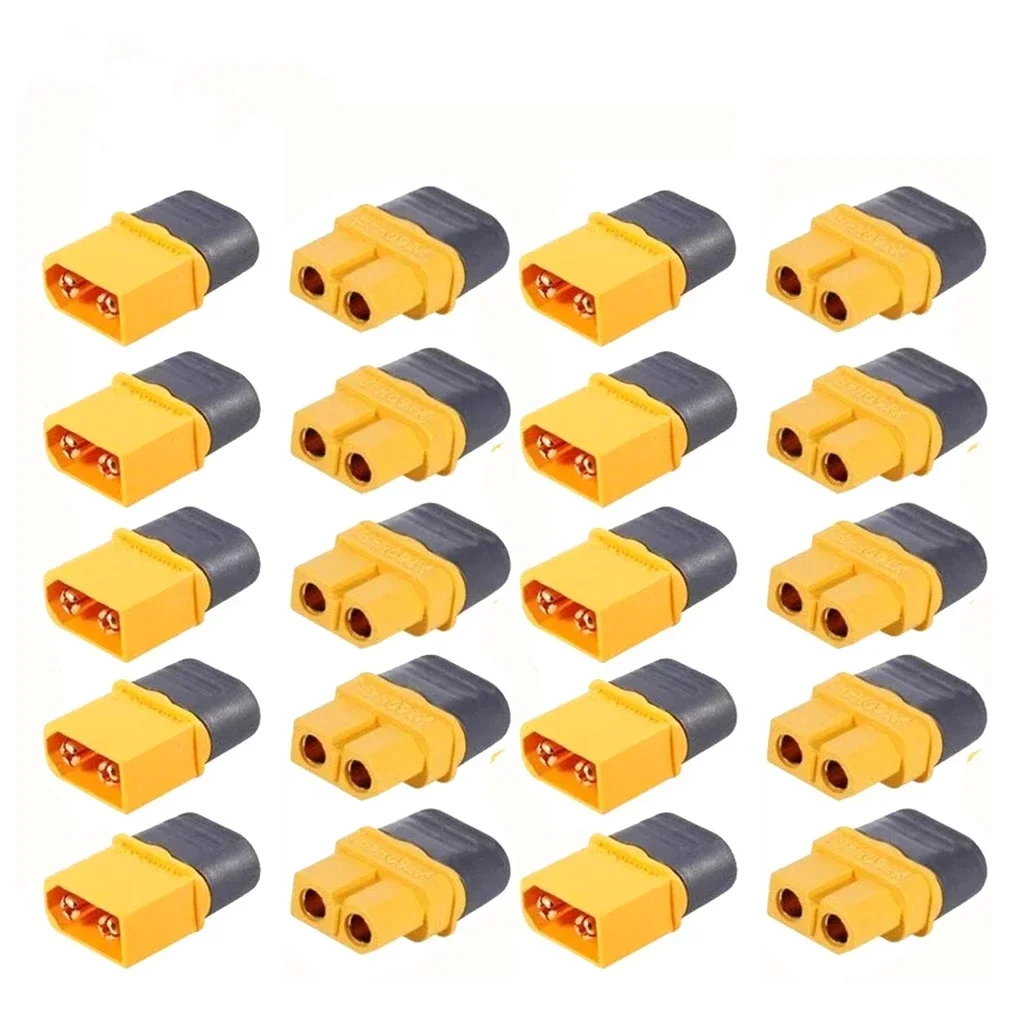 10 Pair Amass XT60H+ XT60 connector with cover protection Male Female Power Plug with Sheath for Lipo Battery RC Planes Cars