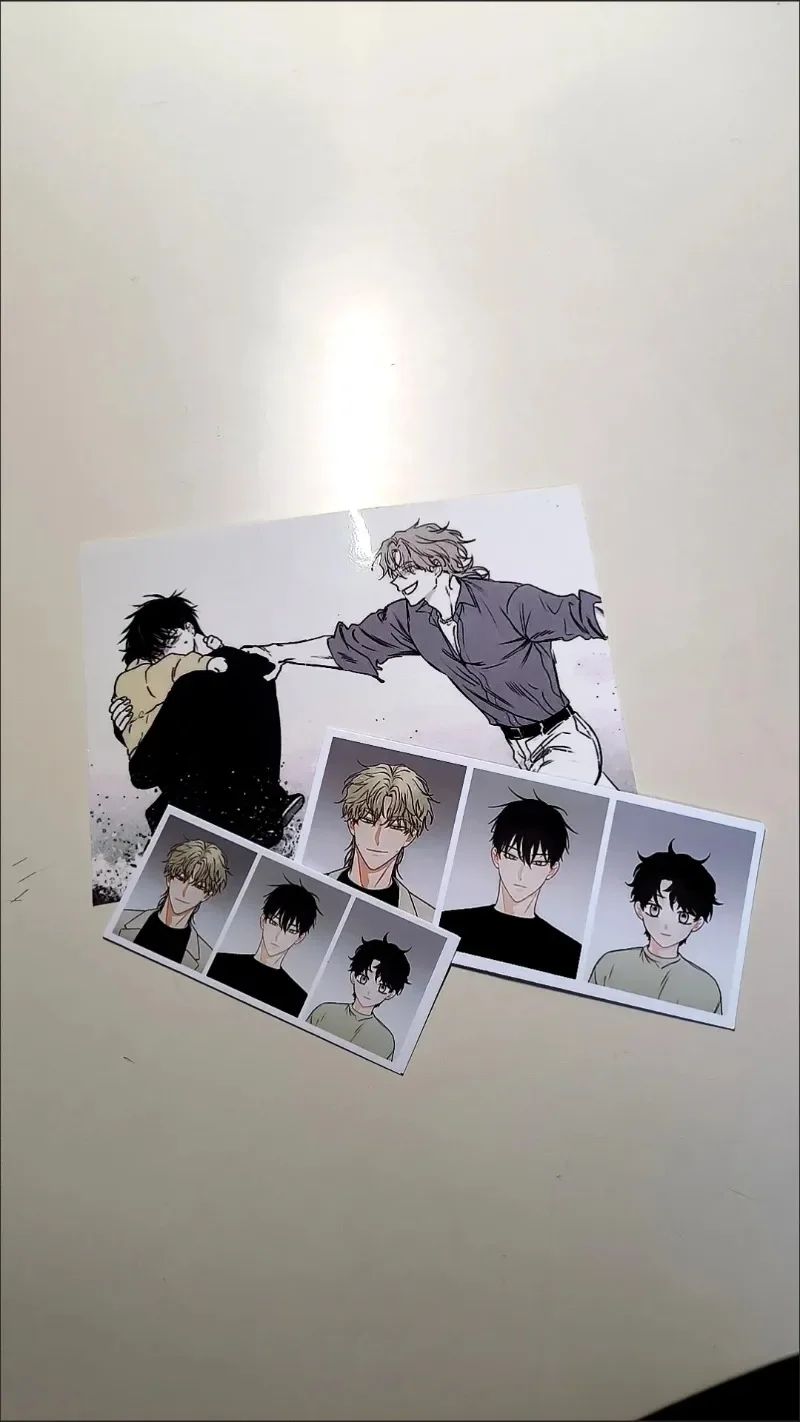 NightbytheWater Sticker Anime kimlik fotoğraf 1 inç 2 inç fotoğraf su geçirmez sevimli kırtasiye çocuk DIY dekoratif su Yeo TaeJu