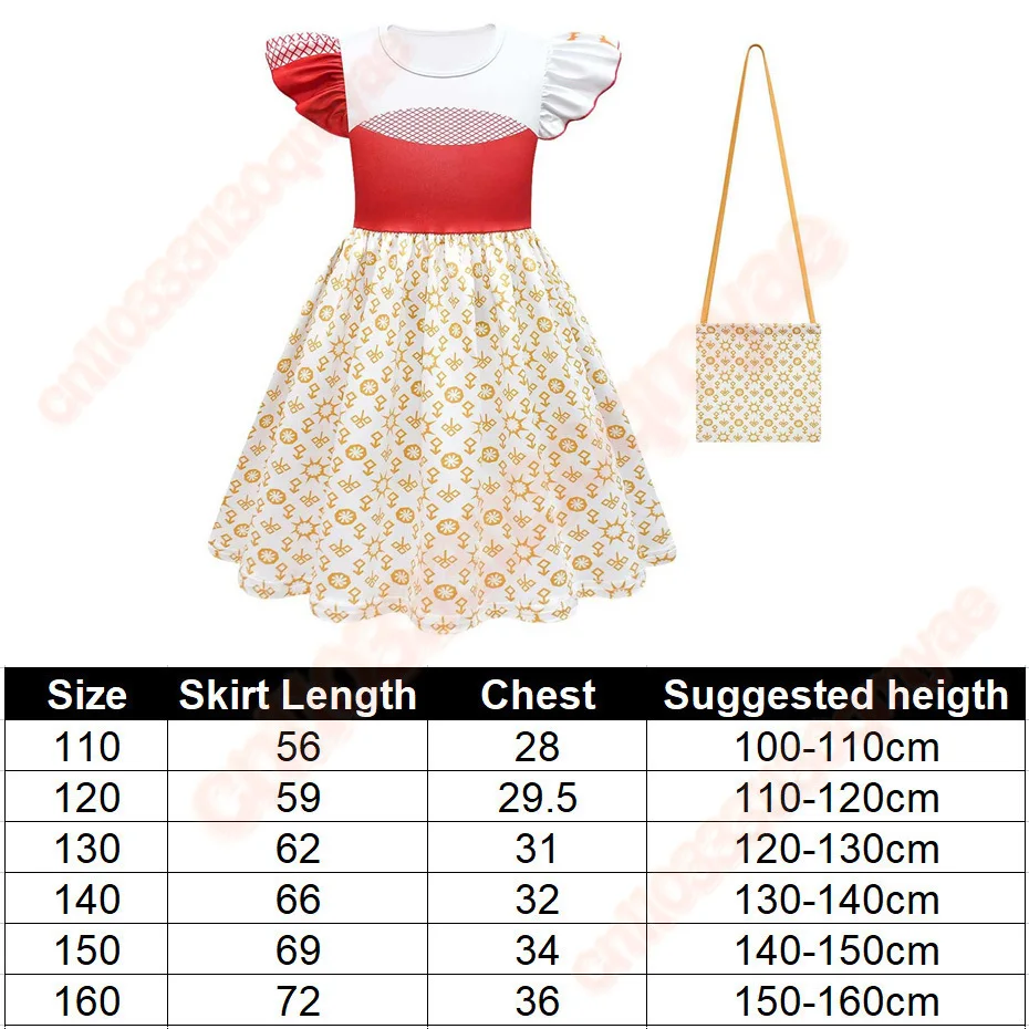 Addiso コスプレ衣装キッズガールズチュチュドレスバッグ衣装子供テレビファンタジアロールプレイハロウィンカーニバル変装パーティースーツ