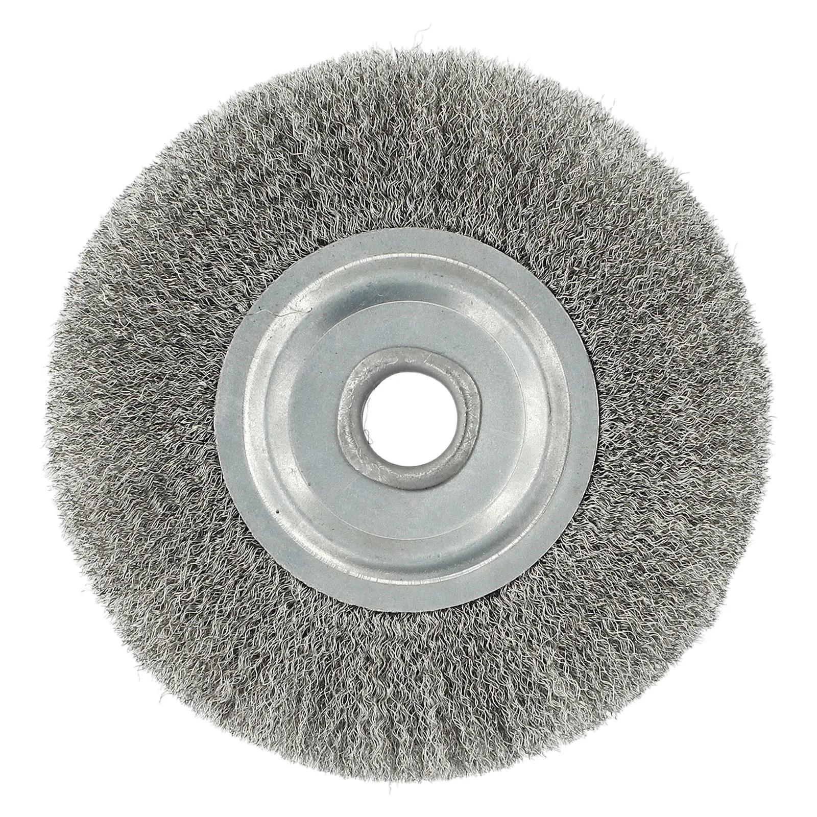 Brosse à Roue à Sertir en Acier Inoxydable, Rouille Rugueuse, Broyeur d'Établi, Ébavurage et Décarburation, 1 Pièce