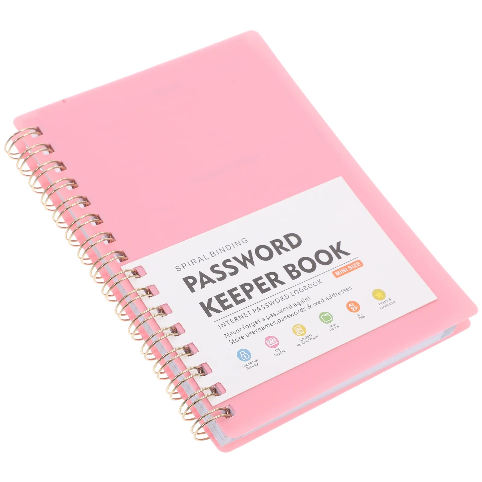 Password Book Small Notebook Alphabet Mini Security Books for Seniors Keeper Log Letter Portable Password Management