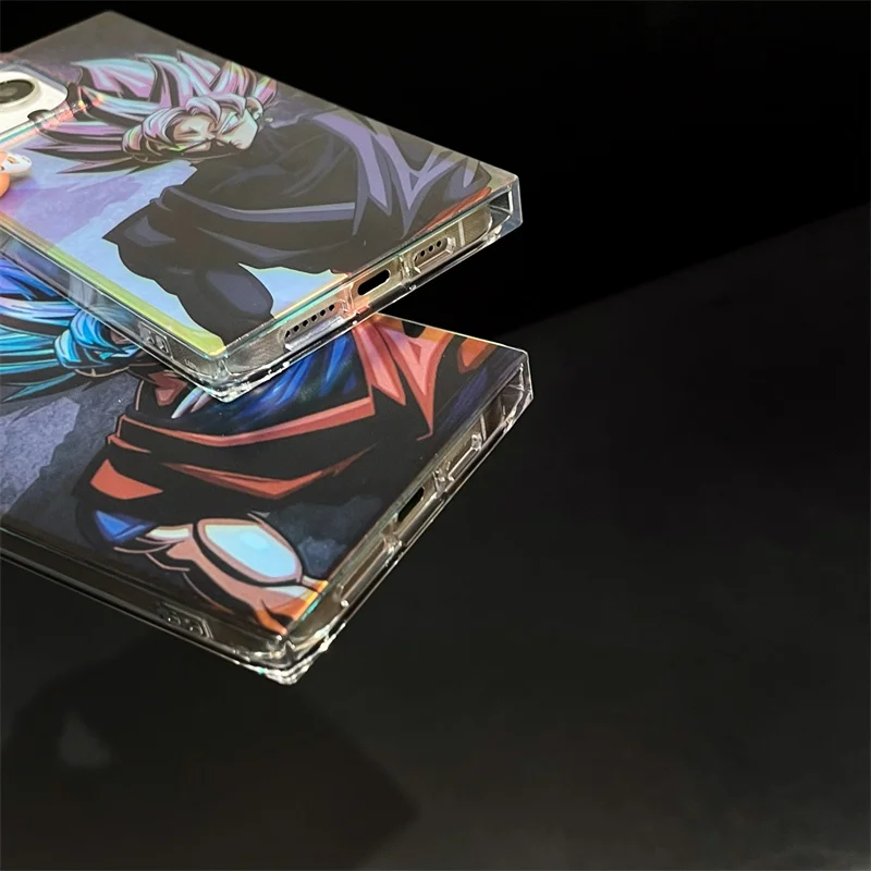 Hot Square Dragon Ball Z Rectangle Matte Smooth Chameleo imd Pattern Case For iPhone 16 15 14 13 Pro Max Thick Shockproof Cover view 6