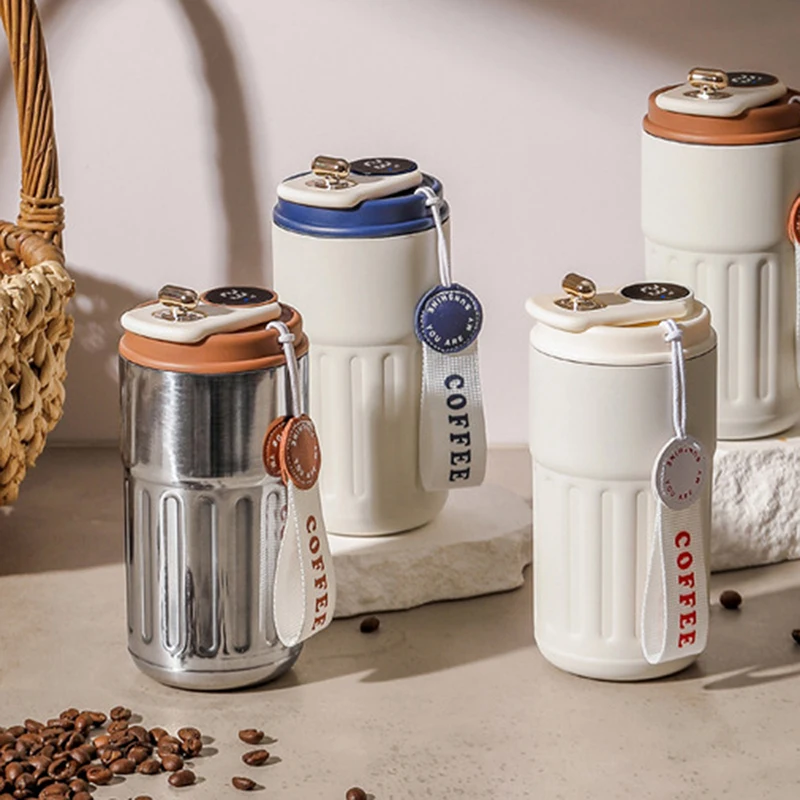 450Ml Insulated Cup 316 Stainless Steel Coffee Cup Temperature Digital Display Portable Sport Water Bottle Universal Water Cup