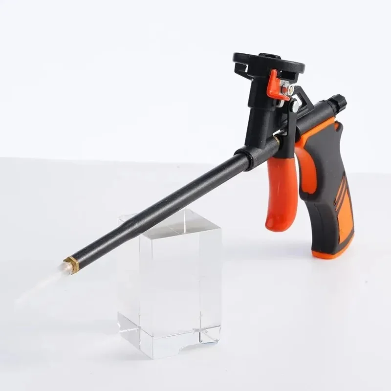 Polyurethane Foam Spray Gun with Switch Valve, Reusable No-Clean Foaming Agent Gun, Professional Seam Glue Construction Tool