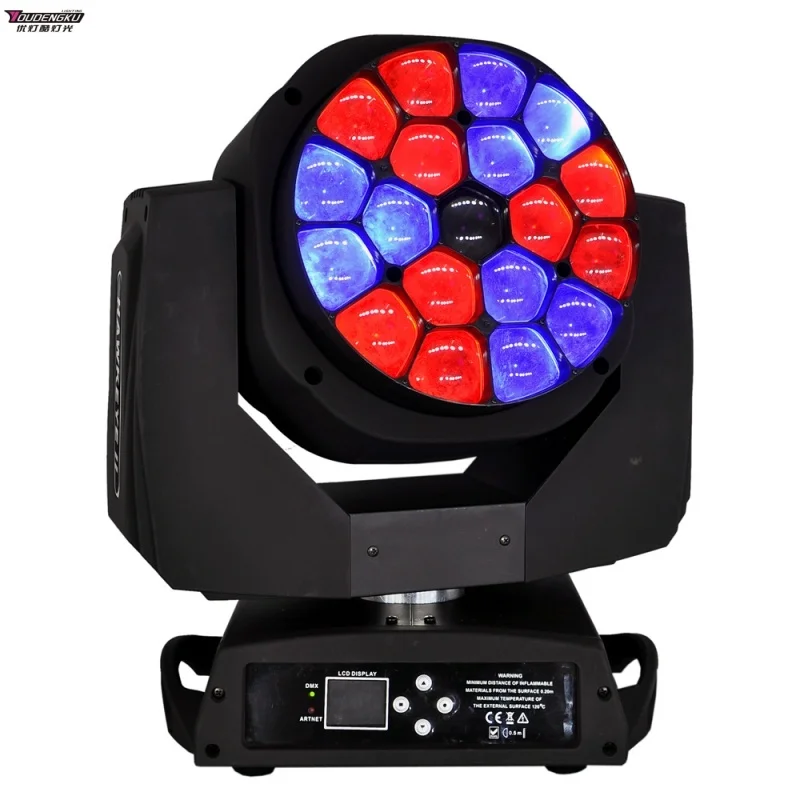 4 pieces 19x15w 4 in1 led moving head bee eye B-EYE RGBW ZOOM wash moving head led light