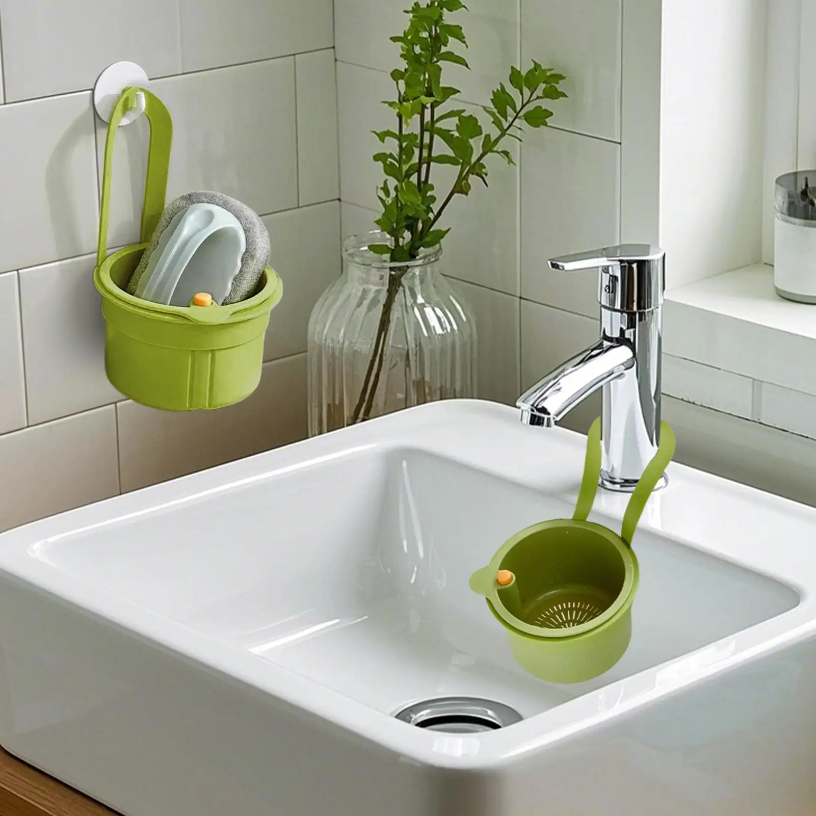 1PC Küche Waschbecken Filter Sieb Multifunktionale Ablauf Korb Obst Gemüse Abtropffläche Rack Wasser Filter Küche Organizer Korb