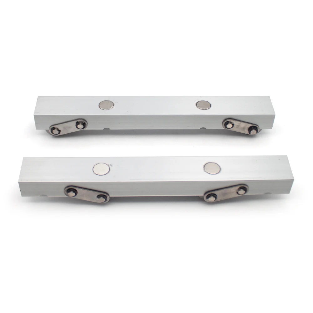 2PCS/Set Portable Horizontal Fiber Optic Cable Spool Holder Stand - Aluminum Alloy Reel Winder w/ Magnetic Storage 150KG Load