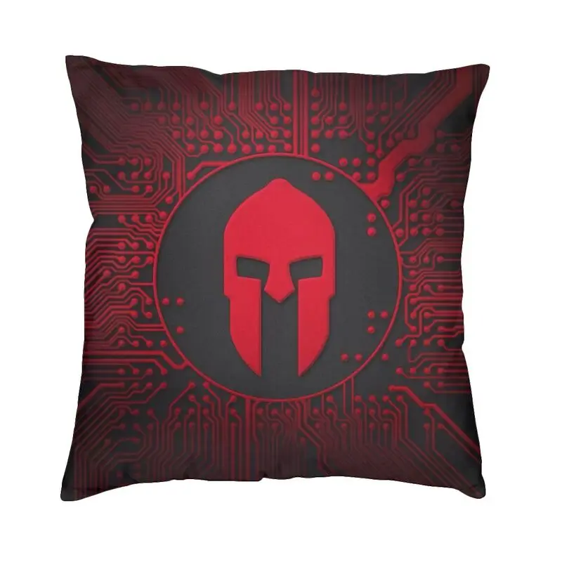 Sparta Warrior Spartan Skull Cushion Covers Sofa Home Decorative Square Throw Pillow Case 45x45